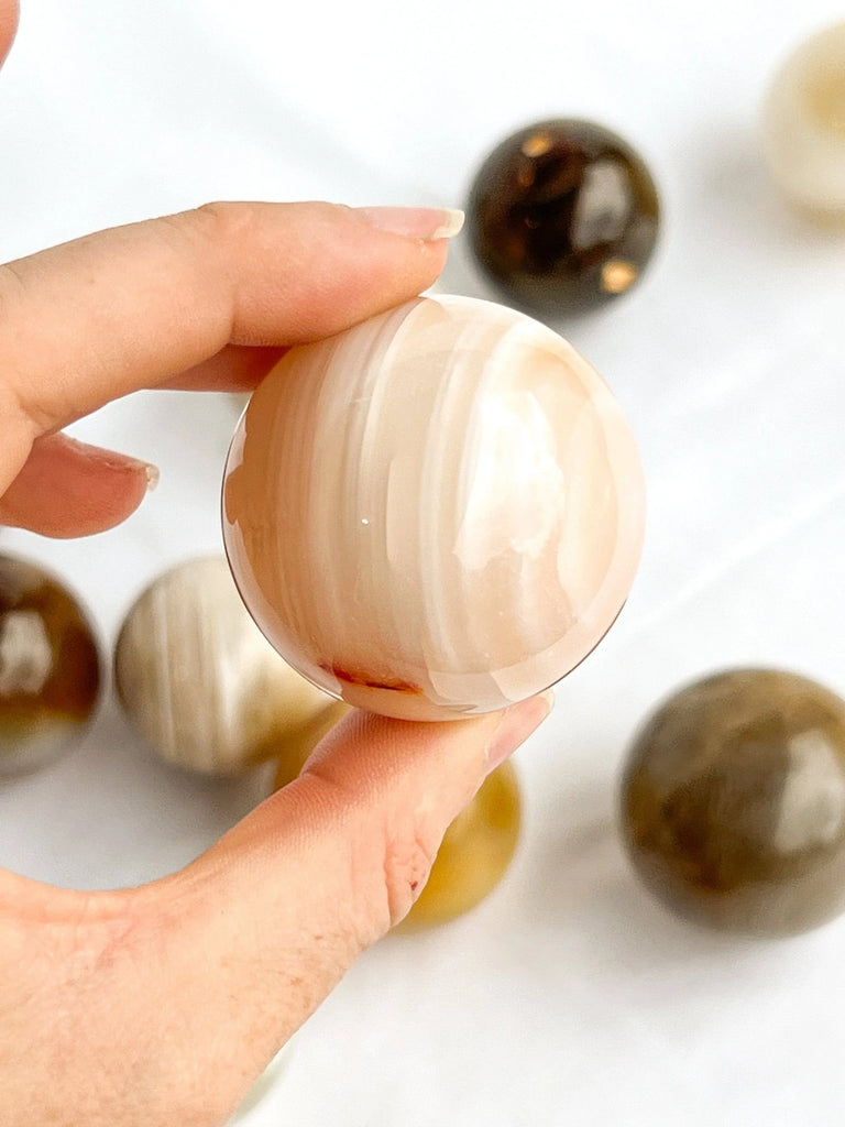 Natural Agate Sphere | Medium - Unearthed Crystals