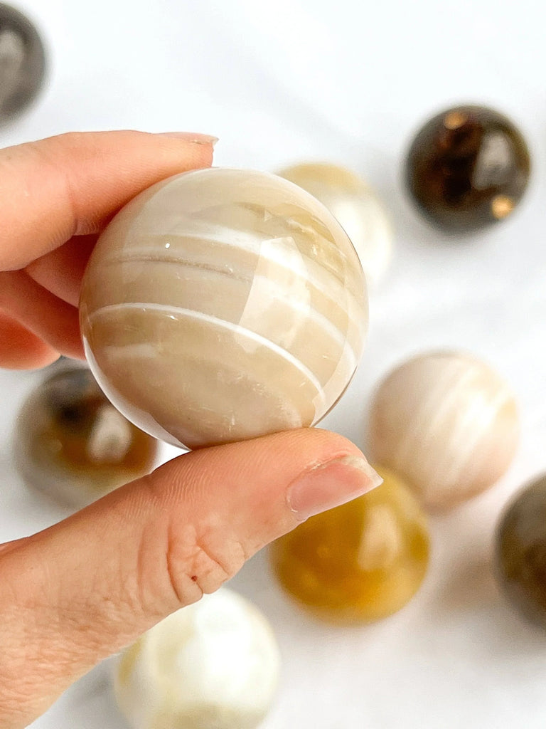 Natural Agate Sphere | Medium - Unearthed Crystals