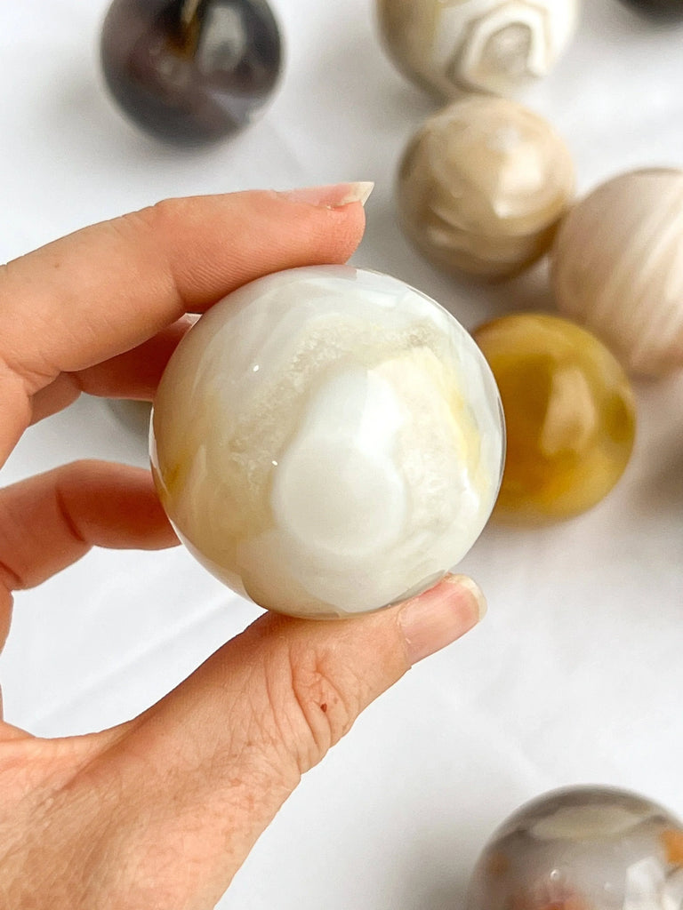 Natural Agate Sphere | Medium - Unearthed Crystals