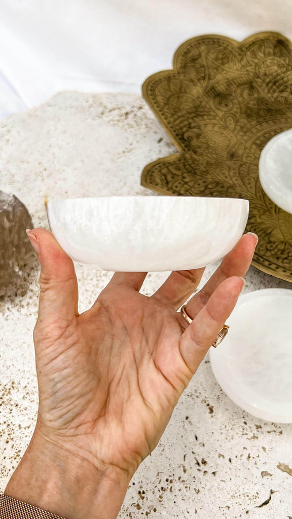Selenite Trinket Bowl | Medium - Unearthed Crystals