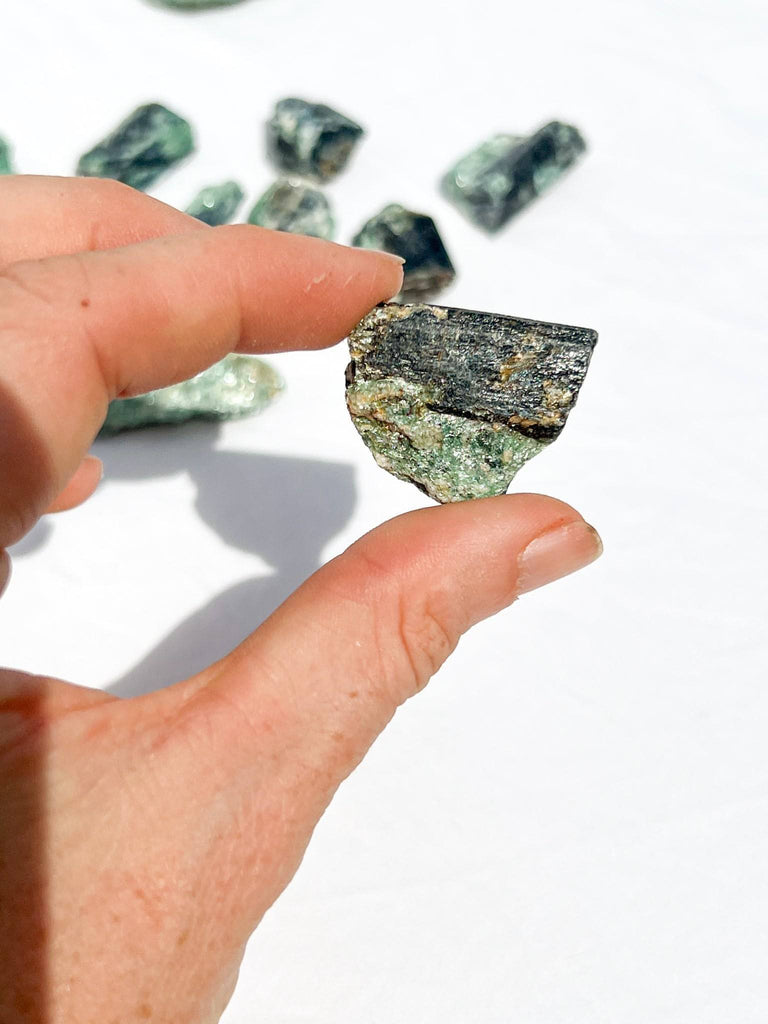 Kyanite + Green Fuchsite Rough Specimen | Extra Small - Unearthed Crystals