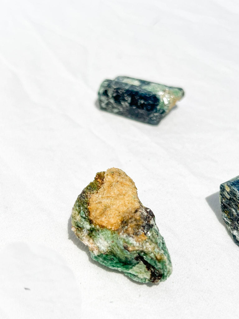Kyanite + Green Fuchsite Rough Specimen | Small - Unearthed Crystals