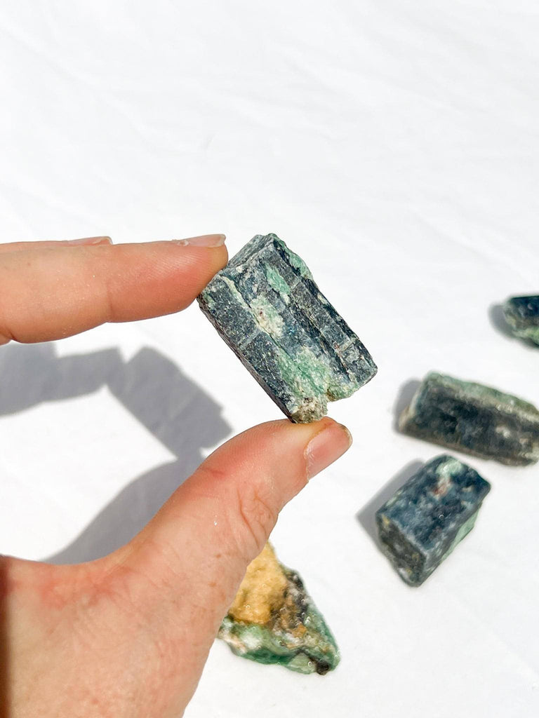 Kyanite + Green Fuchsite Rough Specimen | Small - Unearthed Crystals