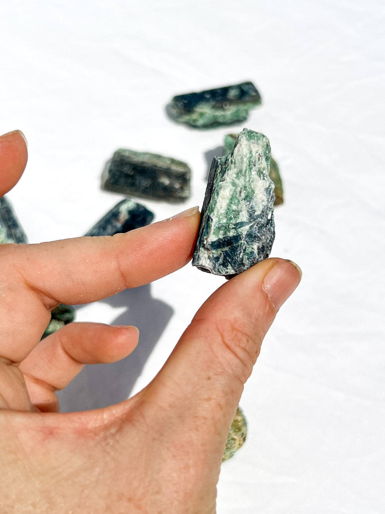 Kyanite + Green Fuchsite Rough Specimen | Small - Unearthed Crystals