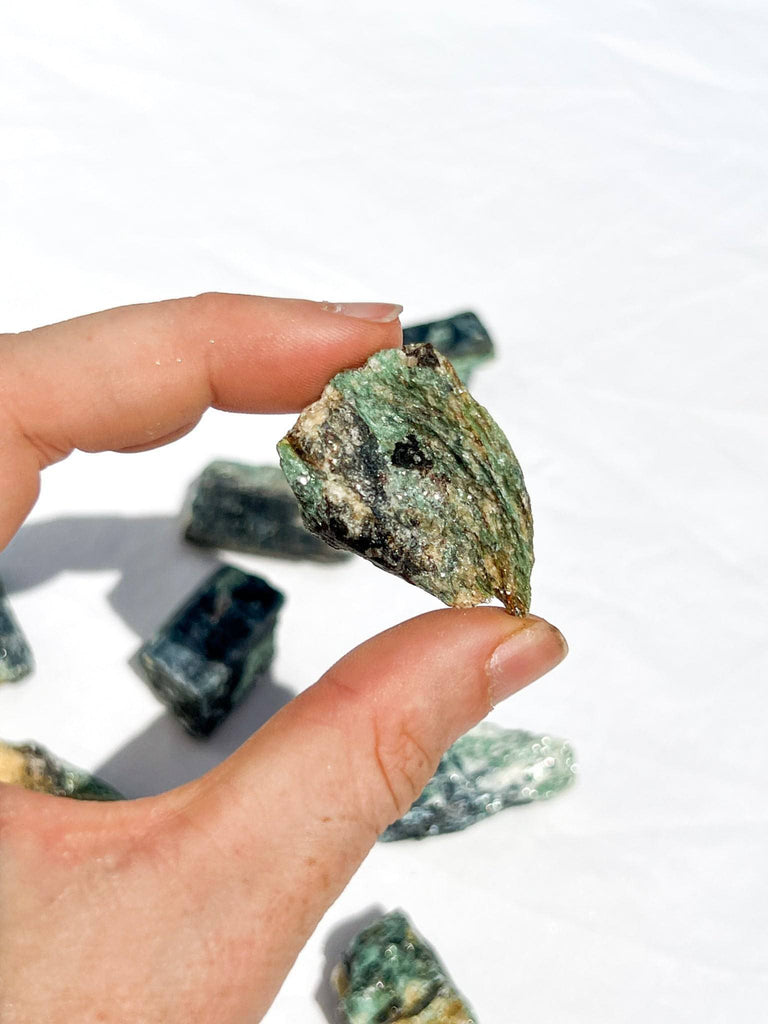 Kyanite + Green Fuchsite Rough Specimen | Small - Unearthed Crystals