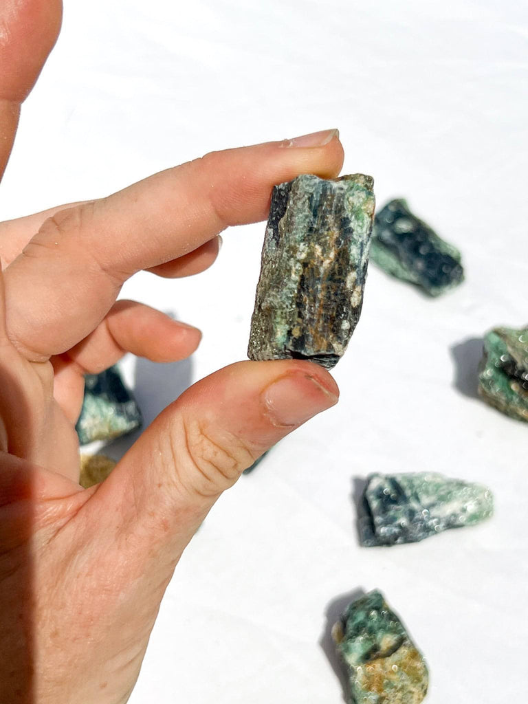 Kyanite + Green Fuchsite Rough Specimen | Small - Unearthed Crystals