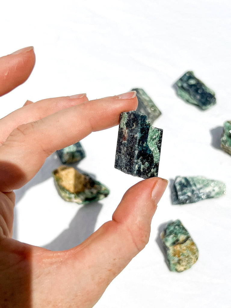 Kyanite + Green Fuchsite Rough Specimen | Small - Unearthed Crystals