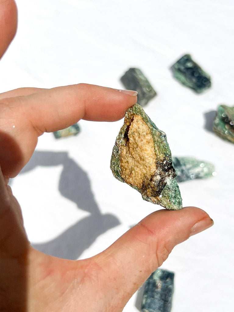 Kyanite + Green Fuchsite Rough Specimen | Small - Unearthed Crystals