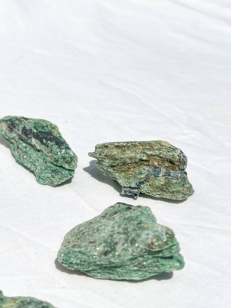 Kyanite + Green Fuchsite Rough Specimen | Medium - Unearthed Crystals