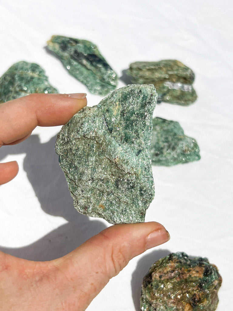 Kyanite + Green Fuchsite Rough Specimen | Medium - Unearthed Crystals