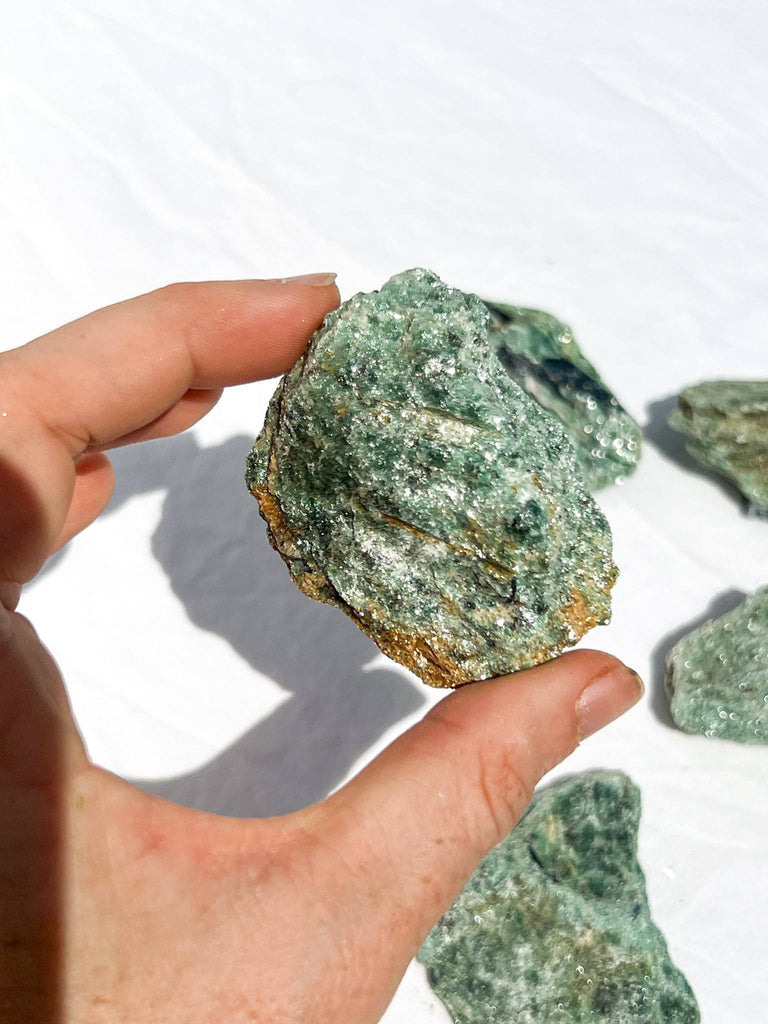 Kyanite + Green Fuchsite Rough Specimen | Medium - Unearthed Crystals