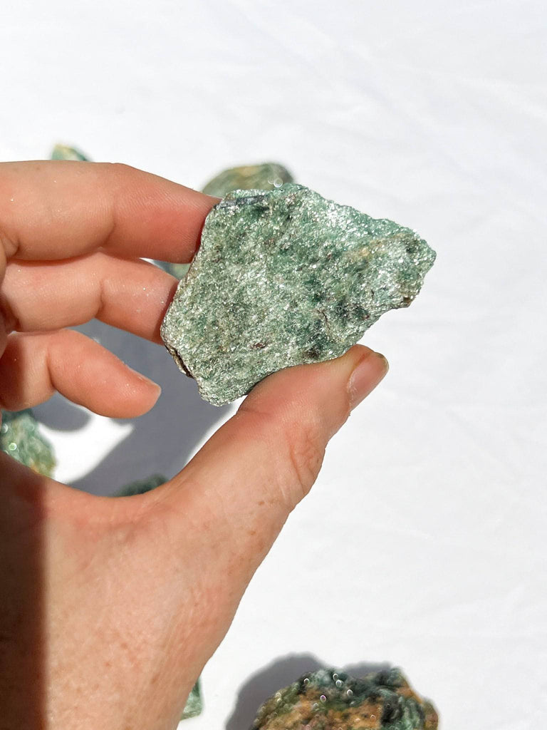 Kyanite + Green Fuchsite Rough Specimen | Medium - Unearthed Crystals