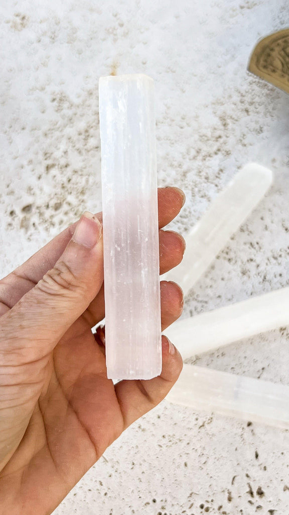 Selenite Rough Rod | Small - Unearthed Crystals