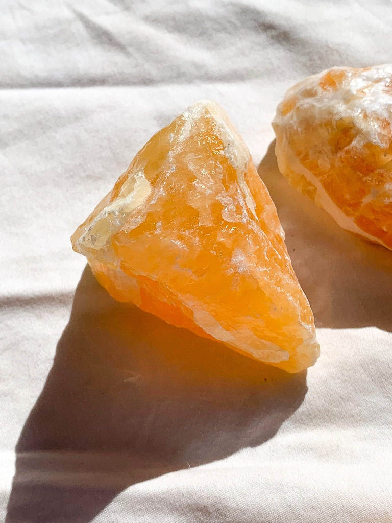 Orange Calcite Rough | Extra Large - Unearthed Crystals