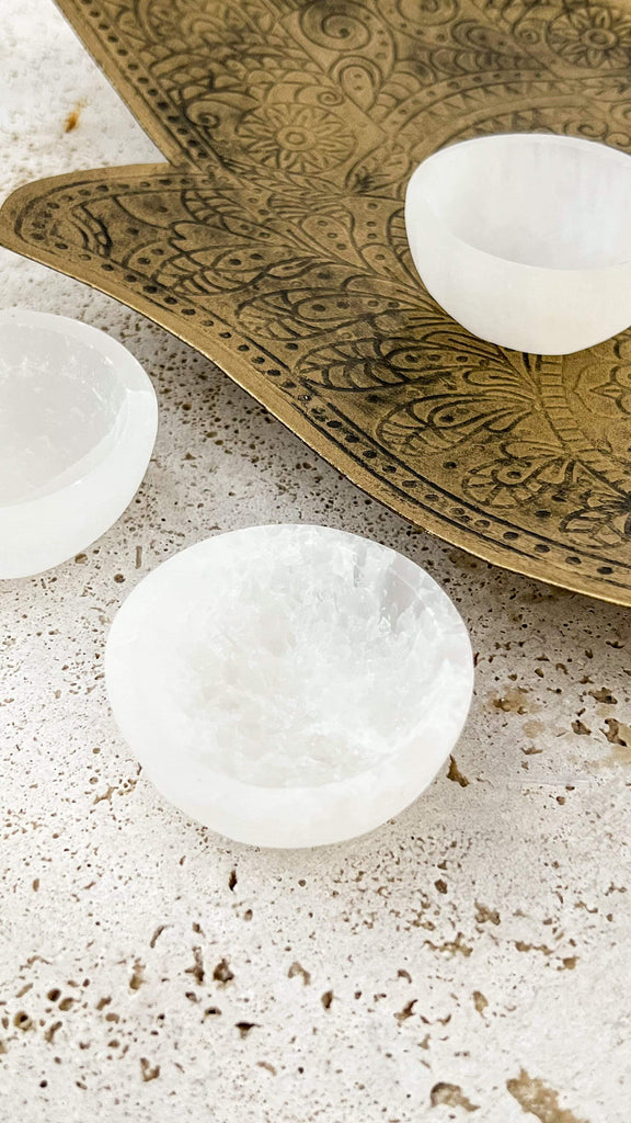 Selenite Trinket Bowl | Small - Unearthed Crystals