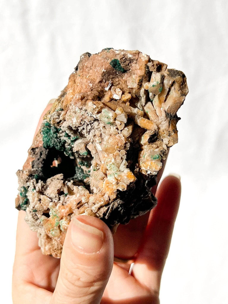 Malachite with Pyromorphite Specimen - Unearthed Crystals