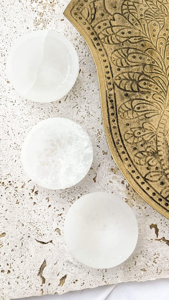 Selenite Trinket Bowl | Small - Unearthed Crystals