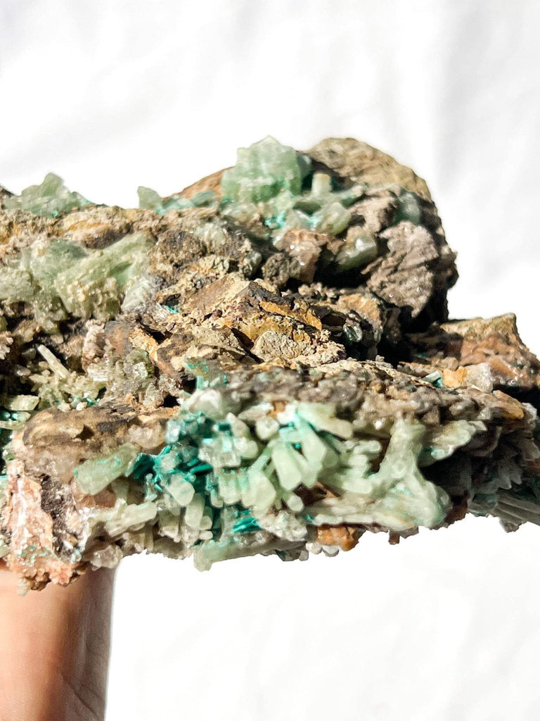 Malachite with Pyromorphite Specimen - Unearthed Crystals