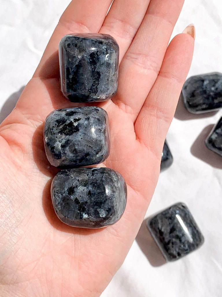 Larvikite Tumbles | Large - Unearthed Crystals