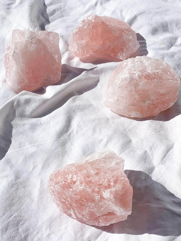 Rose Quartz Rough | Extra Large - Unearthed Crystals