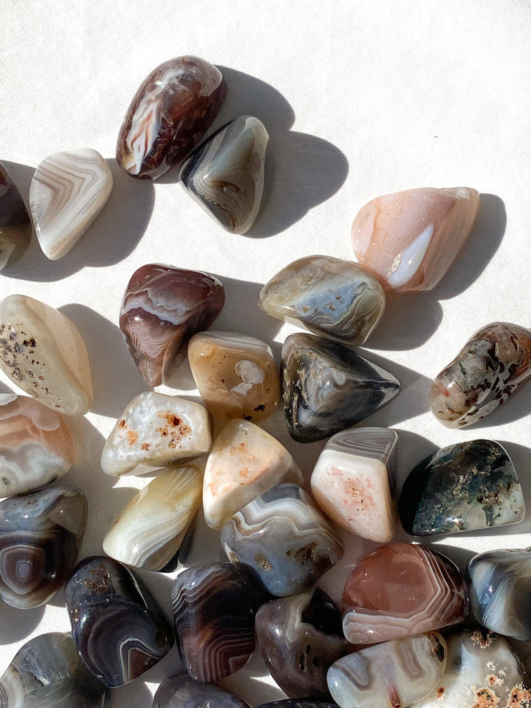 Botswana Agate Tumbles | Small - Unearthed Crystals