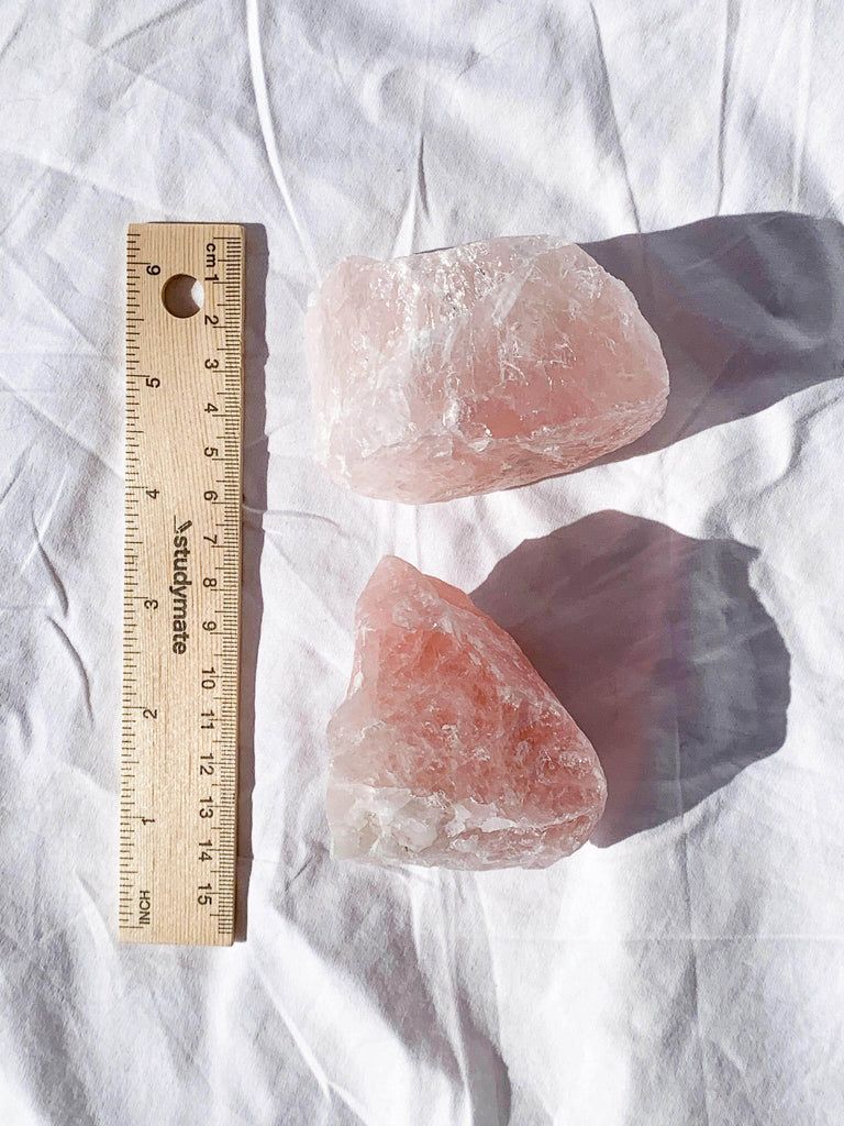 Rose Quartz Rough | Extra Large - Unearthed Crystals