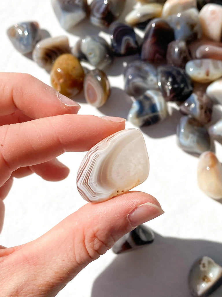 Botswana Agate Tumbles | Small - Unearthed Crystals
