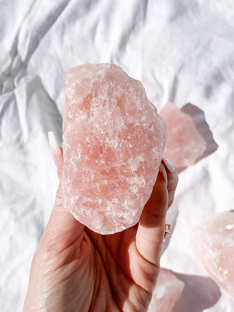 Rose Quartz Rough | Extra Large - Unearthed Crystals