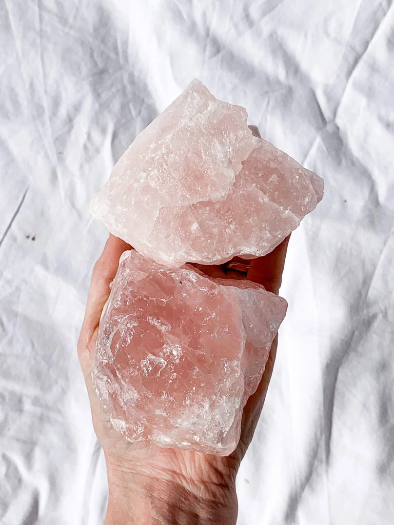 Rose Quartz Rough | XXL - Unearthed Crystals