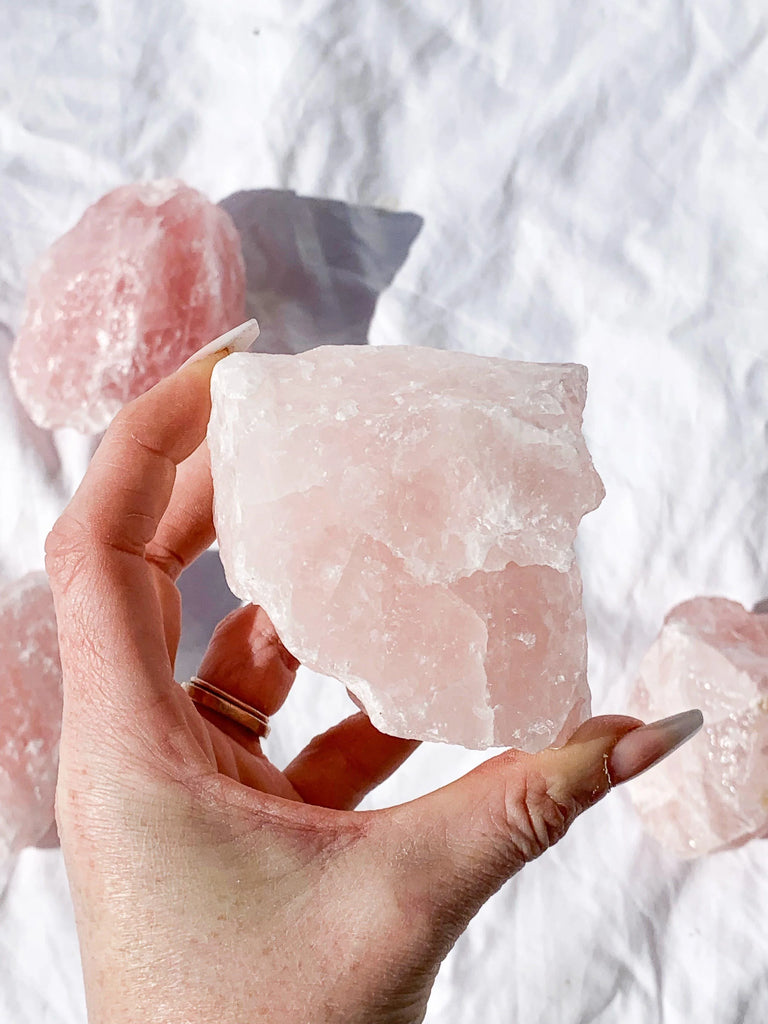 Rose Quartz Rough | XXL - Unearthed Crystals