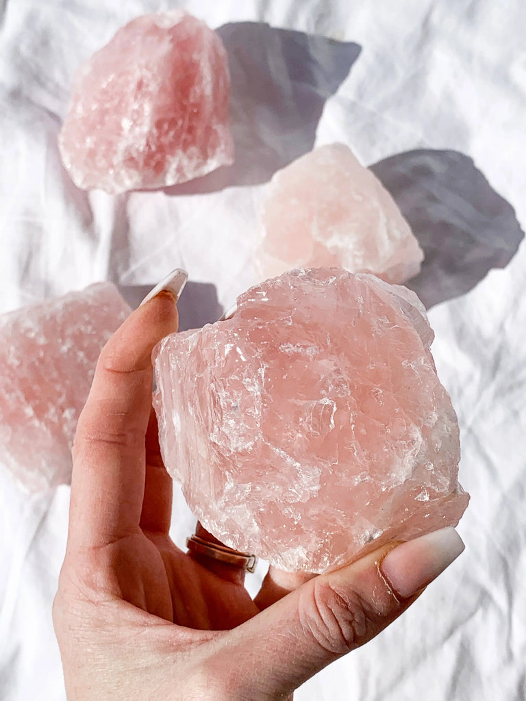 Rose Quartz Rough | XXL - Unearthed Crystals
