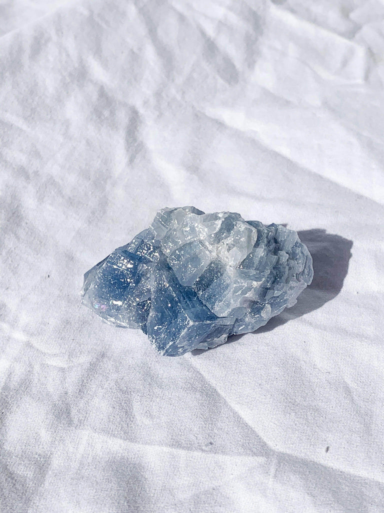 Blue Calcite Rough | Medium - Unearthed Crystals