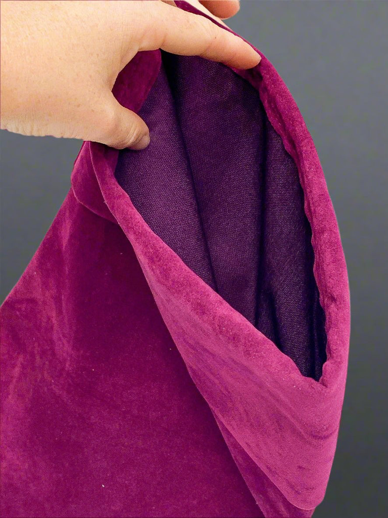 Unearthed Crystals Raspberry Velvet Christmas Stocking - Unearthed Crystals