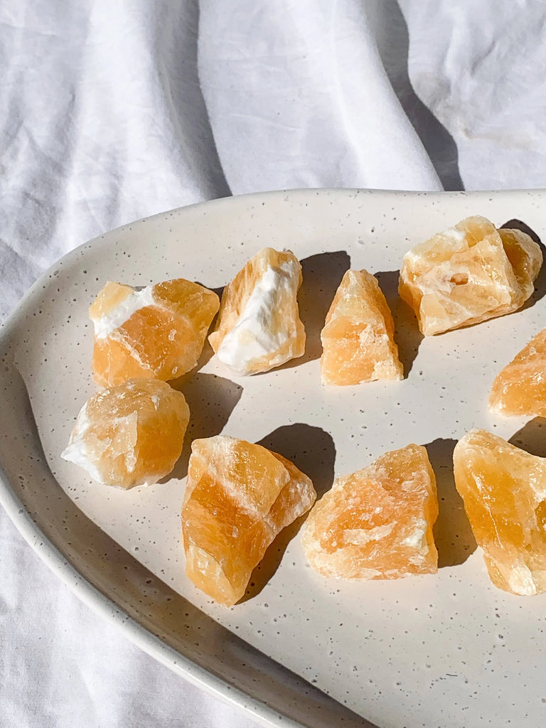 Orange Calcite Rough | Small - Unearthed Crystals