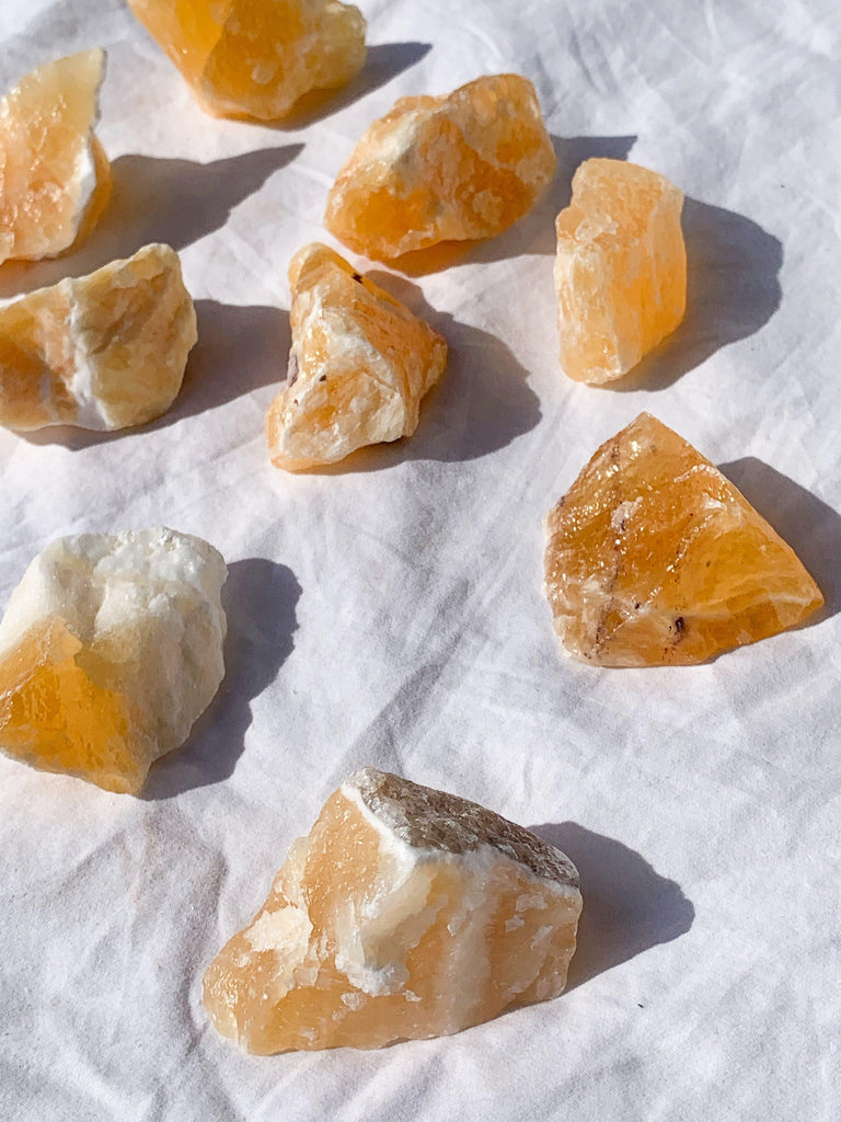 Orange Calcite Rough | Medium - Unearthed Crystals