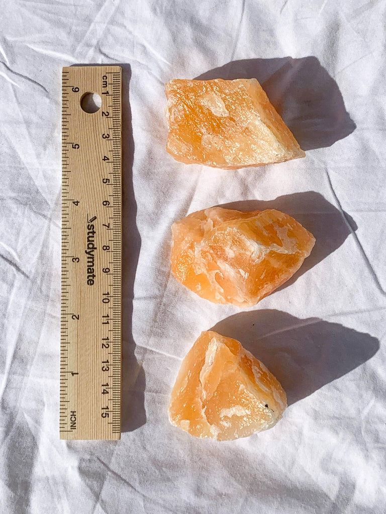 Orange Calcite Rough | Large - Unearthed Crystals