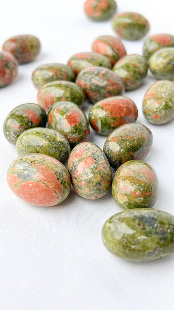 Unakite Tumbles | Small - Unearthed Crystals