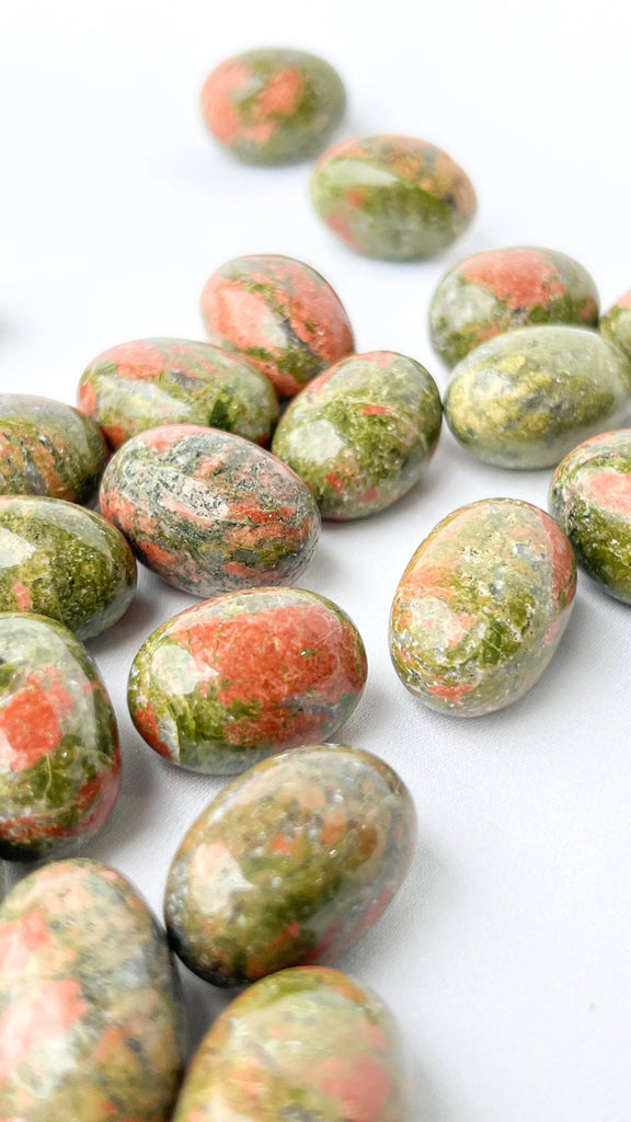 Unakite Tumbles | Small - Unearthed Crystals