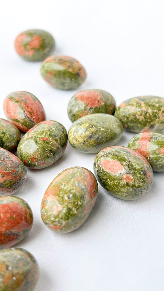 Unakite Tumbles | Small - Unearthed Crystals