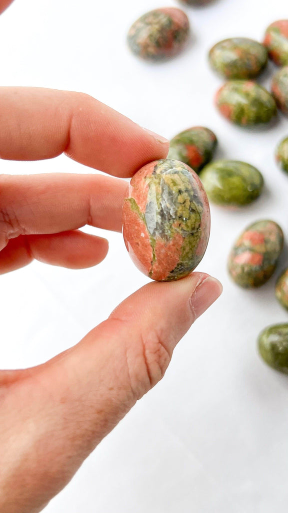 Unakite Tumbles | Small - Unearthed Crystals