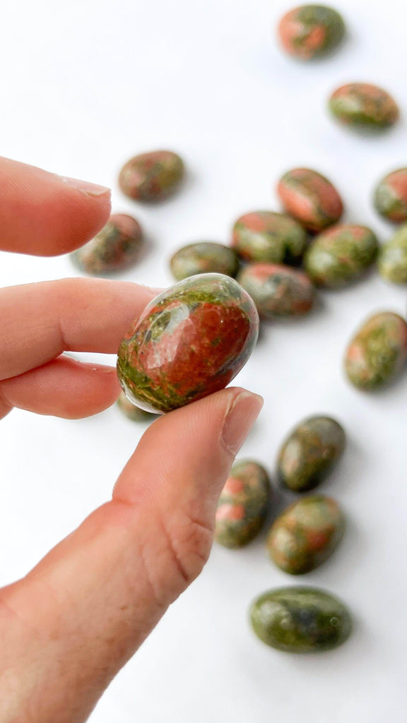 Unakite Tumbles | Small - Unearthed Crystals