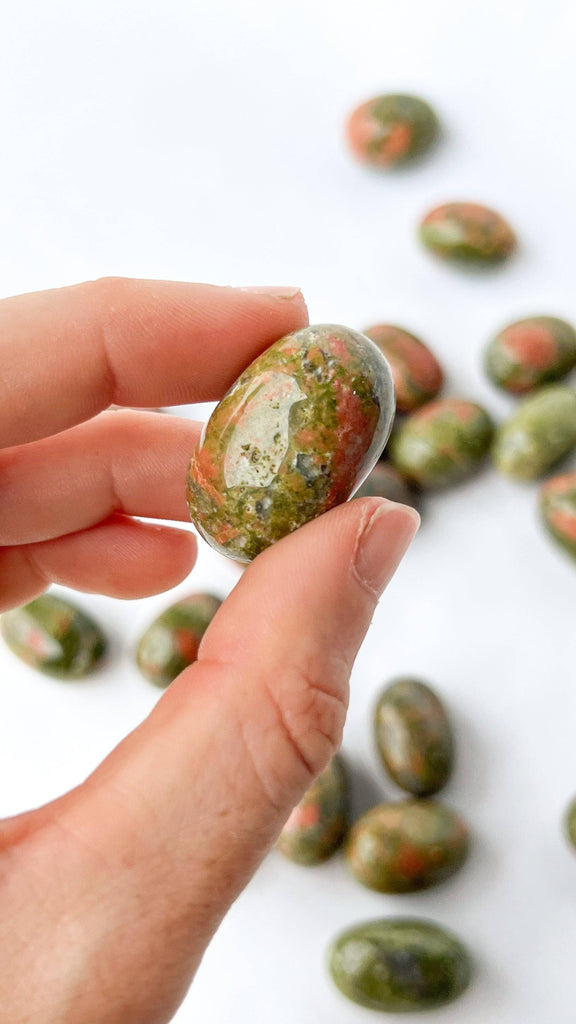 Unakite Tumbles | Small - Unearthed Crystals
