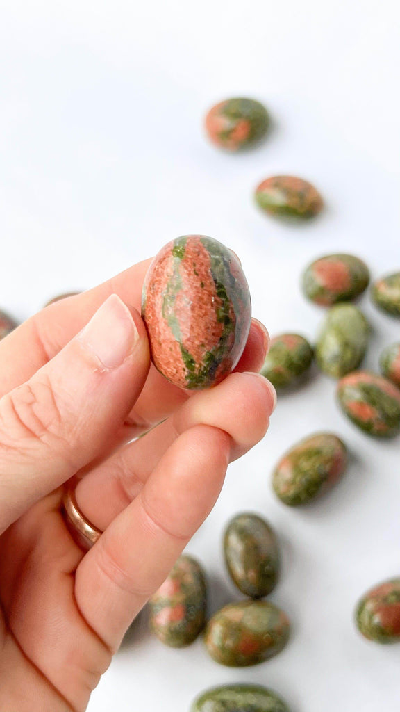 Unakite Tumbles | Small - Unearthed Crystals