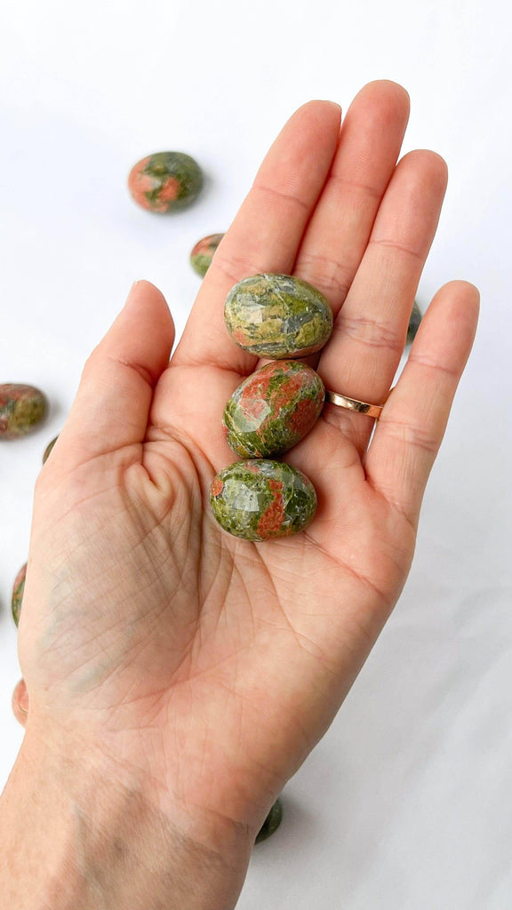 Unakite Tumbles | Small - Unearthed Crystals
