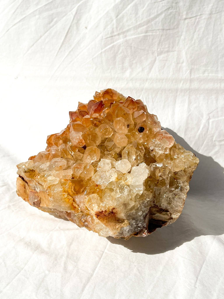 Limonite Phantom Quartz Cluster - Unearthed Crystals