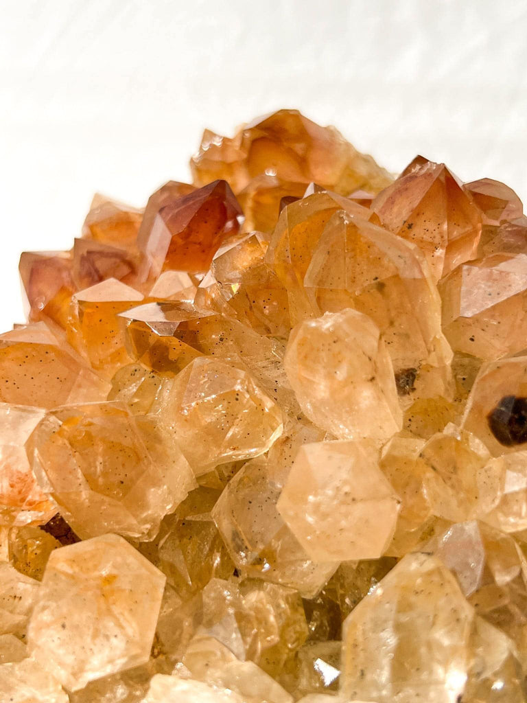 Limonite Phantom Quartz Cluster - Unearthed Crystals