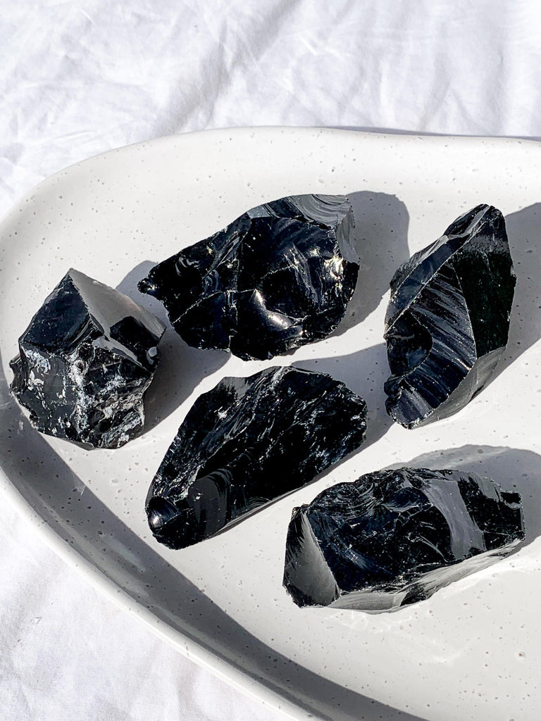 Black Obsidian Rough | Medium - Unearthed Crystals