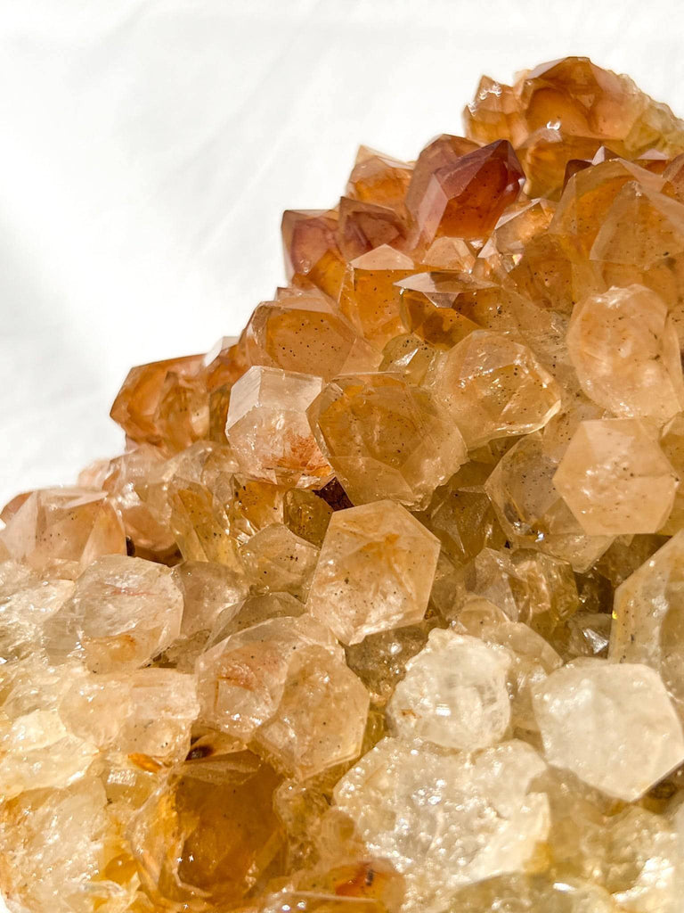 Limonite Phantom Quartz Cluster - Unearthed Crystals