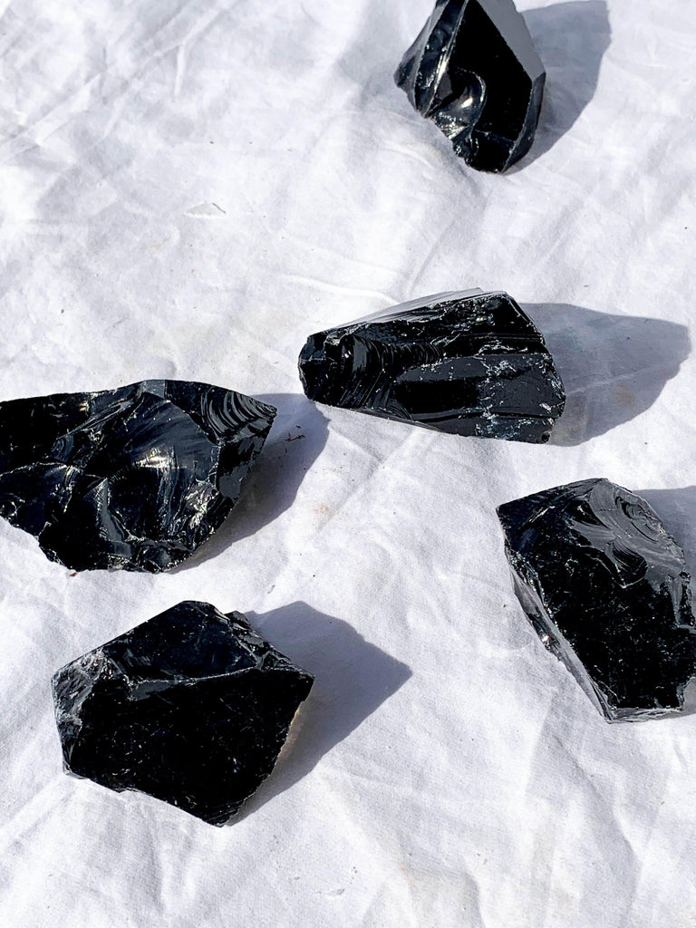 Black Obsidian Rough | Medium - Unearthed Crystals