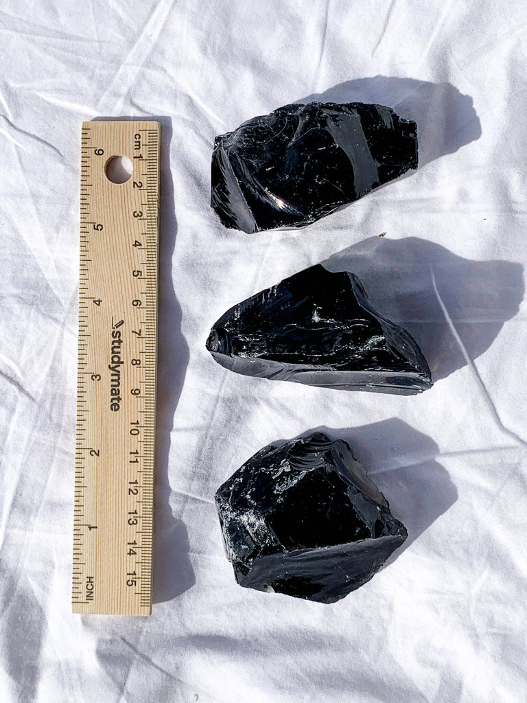Black Obsidian Rough | Medium - Unearthed Crystals